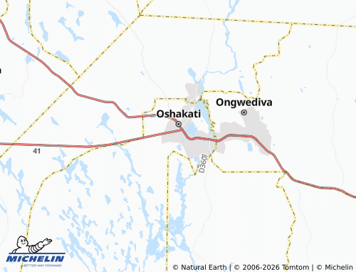 Mappa MICHELIN Oshakati Extension 1 - ViaMichelin