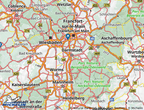 MICHELIN Darmstadt map - ViaMichelin