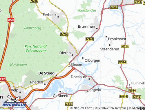 Mapa MICHELIN Dieren - ViaMichelin