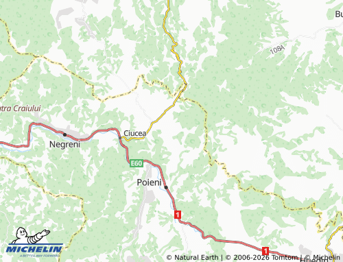 Mapa MICHELIN Vânători - ViaMichelin
