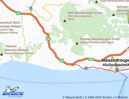 Carte MICHELIN Plaka - ViaMichelin
