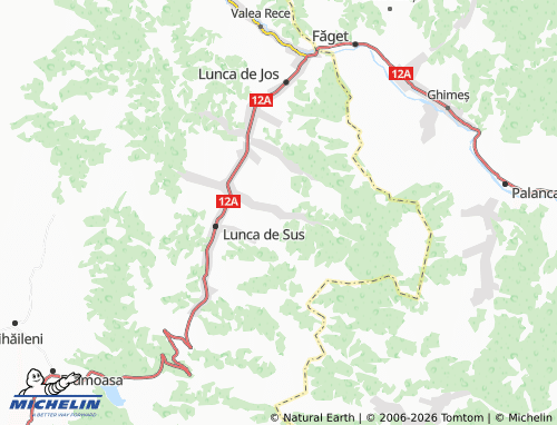 MICHELIN Valea Ugra map - ViaMichelin