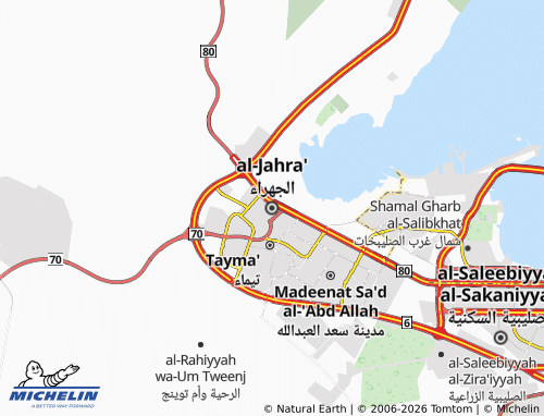 Carte MICHELIN al-Jahra' - ViaMichelin