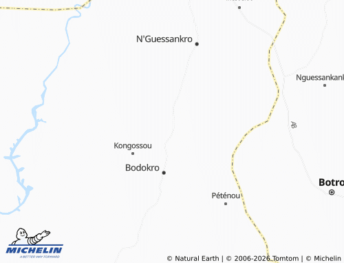 Mapa MICHELIN Babroukro - ViaMichelin