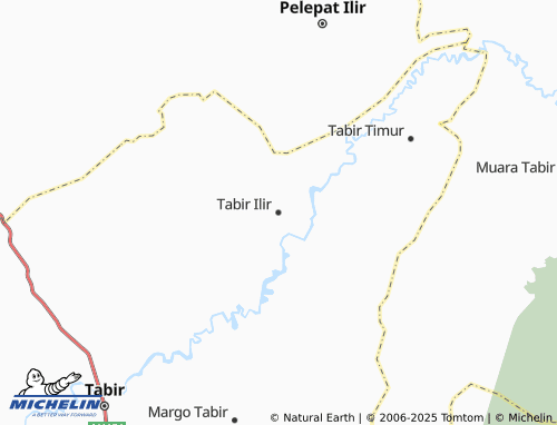 MICHELIN Tabir Ilir map - ViaMichelin