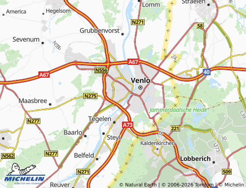 Mapa MICHELIN Blerick - ViaMichelin