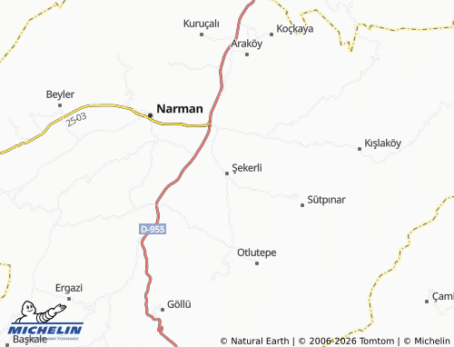 MICHELIN Şekerli map - ViaMichelin