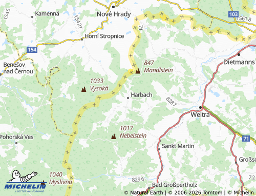 MICHELIN Harbach map - ViaMichelin