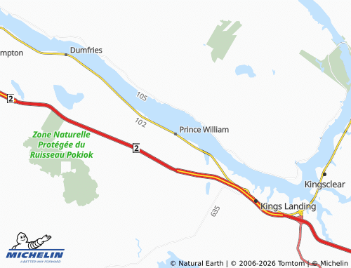 MICHELIN Prince William map - ViaMichelin