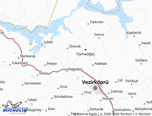 MICHELIN Avdan map - ViaMichelin
