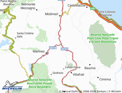 MICHELIN Bolognetta map - ViaMichelin