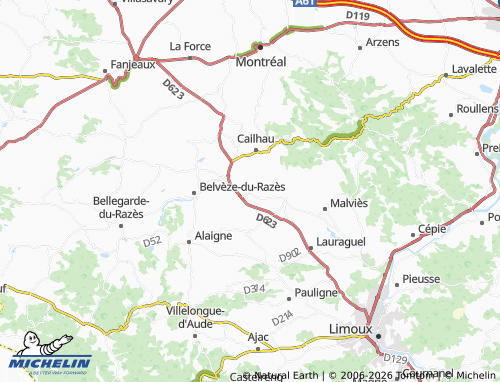MICHELIN Cambieure map - ViaMichelin