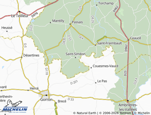 MICHELIN Saint-Siméon map - ViaMichelin