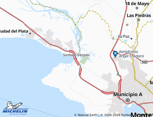 Mappa MICHELIN Santiago Vázquez - ViaMichelin