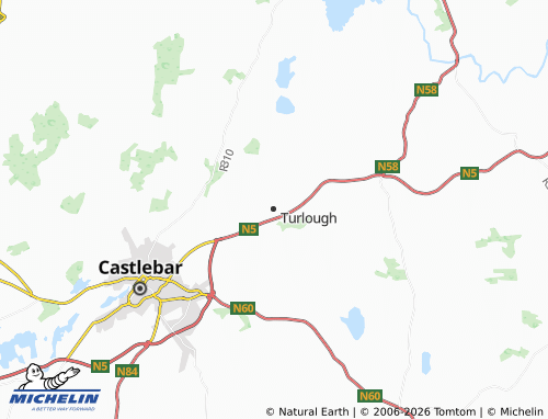 MICHELIN Turlough map - ViaMichelin