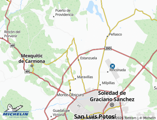 Kaart MICHELIN Estanzuela - ViaMichelin