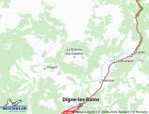 MICHELIN La Robine-sur-Galabre map - ViaMichelin