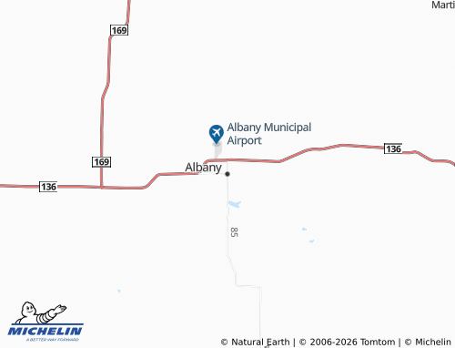 Mapa MICHELIN Albany - ViaMichelin