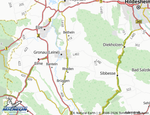 MICHELIN Dötzum map - ViaMichelin