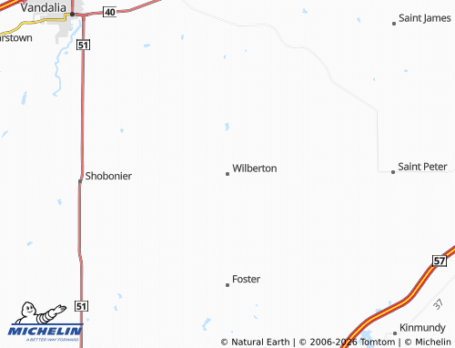 Mappa MICHELIN Wilberton - ViaMichelin