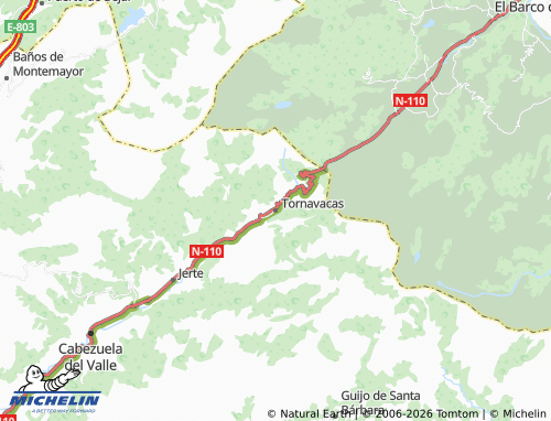 Kaart MICHELIN Tornavacas - ViaMichelin