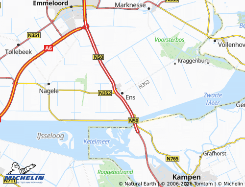 MICHELIN Ens map - ViaMichelin