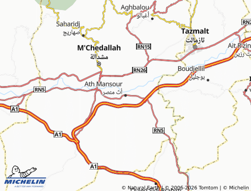 Mapa MICHELIN Ath Mansar - ViaMichelin