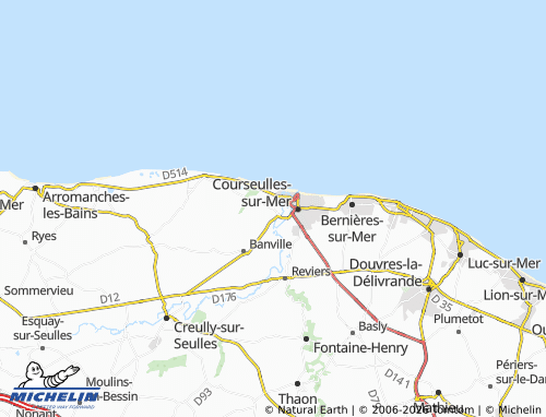 MICHELIN Graye-sur-Mer map - ViaMichelin