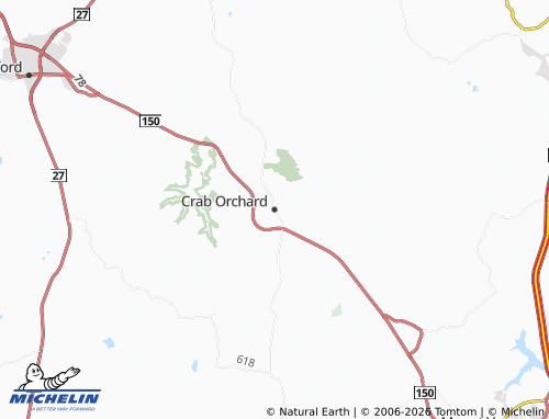Carte MICHELIN Crab Orchard - ViaMichelin