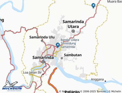 MICHELIN-Landkarte Sungai Pinang - ViaMichelin