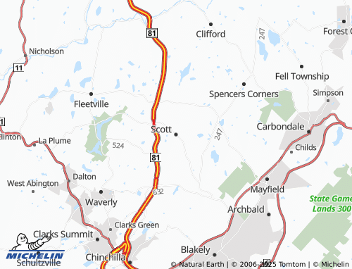 Carte MICHELIN Scott - ViaMichelin