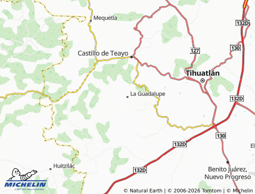 Mappa MICHELIN La Guadalupe - ViaMichelin
