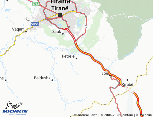 Mapa MICHELIN Petrelë - ViaMichelin