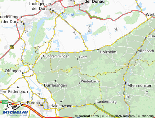 Mapa MICHELIN Glött - ViaMichelin