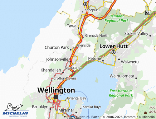 Mapa MICHELIN Newlands - ViaMichelin