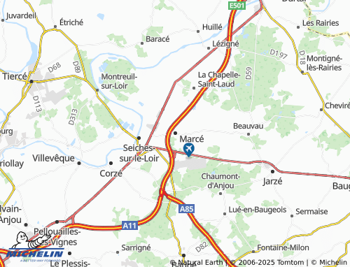 MICHELIN Marcé map - ViaMichelin