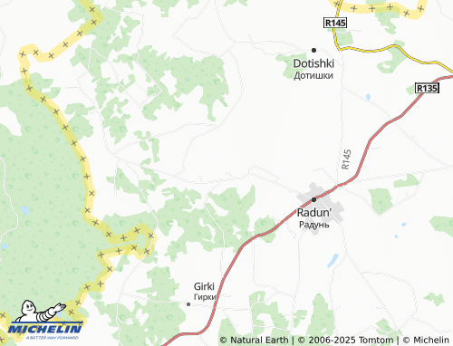 MICHELIN Ulanovshchina map - ViaMichelin