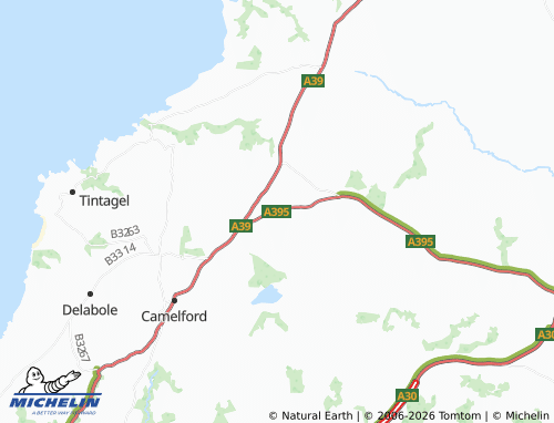 MICHELIN Davidstow map - ViaMichelin