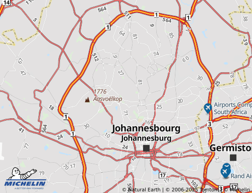 MICHELIN Parkhurst map - ViaMichelin