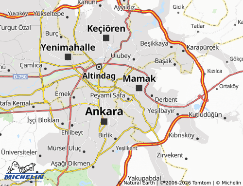 MICHELIN Abidinpaşa map - ViaMichelin