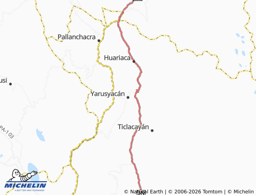 Carte MICHELIN Yarusyacán - ViaMichelin
