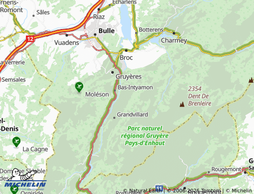 Mapa MICHELIN Estavannens - ViaMichelin