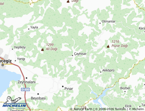 MICHELIN Çayhisar map - ViaMichelin