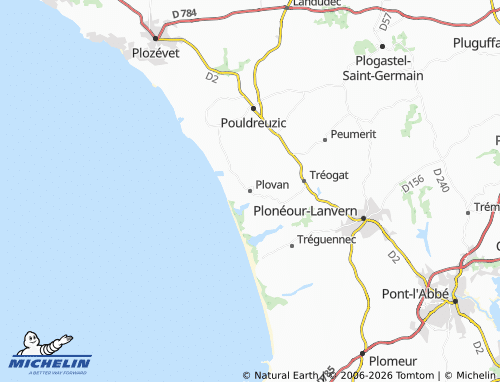 MICHELIN Plovan map - ViaMichelin