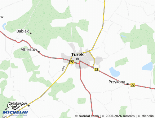 Carte MICHELIN Turek - ViaMichelin