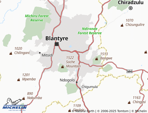 Carte MICHELIN Kanjedza - ViaMichelin