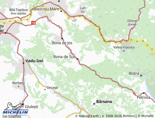 Mappa MICHELIN Rona de Sus - ViaMichelin