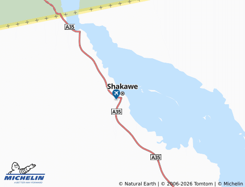 Mapa MICHELIN Shakawe - ViaMichelin