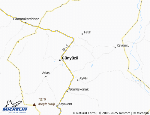 MICHELIN Yağrı map - ViaMichelin