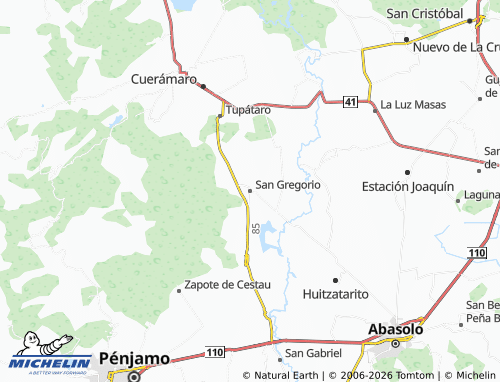 Mapa MICHELIN San Gregorio - ViaMichelin